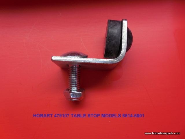 Carriage Stop Assembly for Hobart 6614 & 6801 Meat Saws. Replaces 00-497107